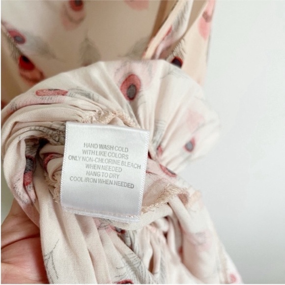 ModCloth The Fate Outdoors tank top pink feathers sleeveless ruffle crochet - Picture 8 of 9